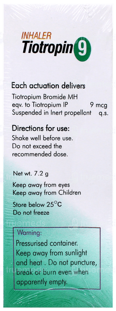 Tiotropin 9 Inhaler 120Mdi Tiotropin 9 Inhaler 120Mdi